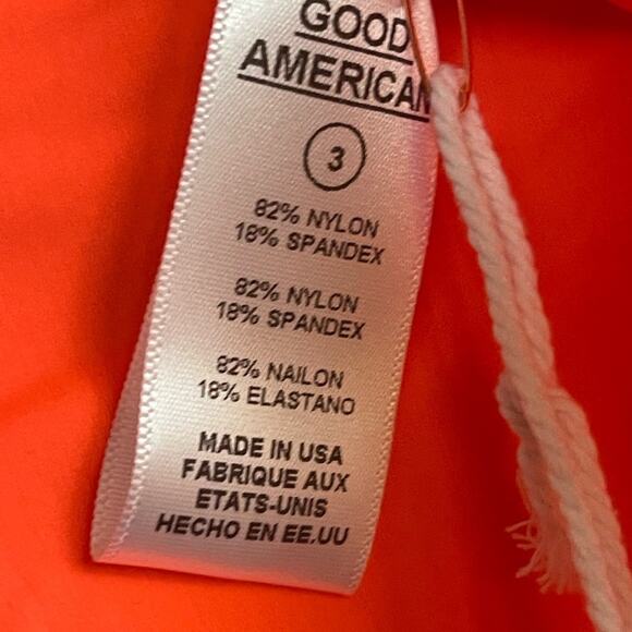 Good American Tiny Ties Bikini Bottom in Hot Coral Size 3 (Large) NWT - Picture 7 of 9